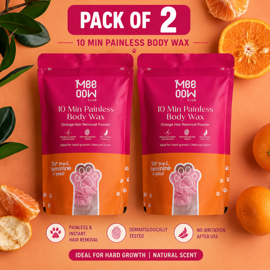 Pack of 2 | Meow Body Hair Removal bikini Wax powder