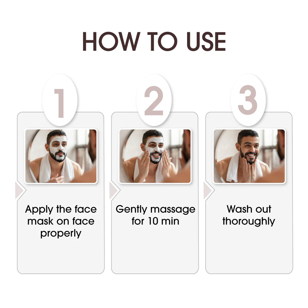 Buy one Get one Free | Niconi Men Enzyme De-Tan Pack For Face & Body (300g)