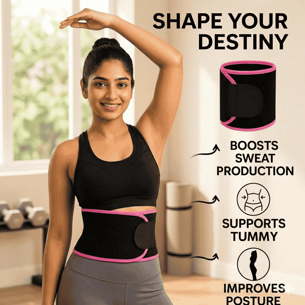 Sweat Belt for Waist | Imported Quality | Adjustable Size