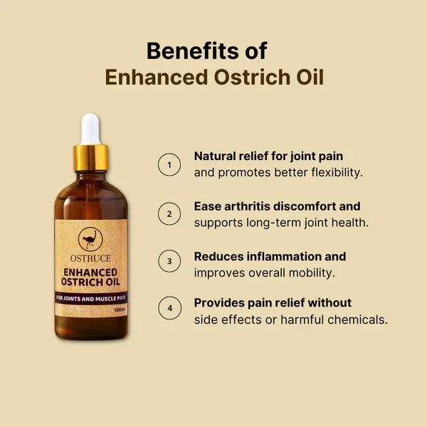 OSTRUCE ™ Enhanced Ostrich Oil – Premium Massage & Body Care Oil