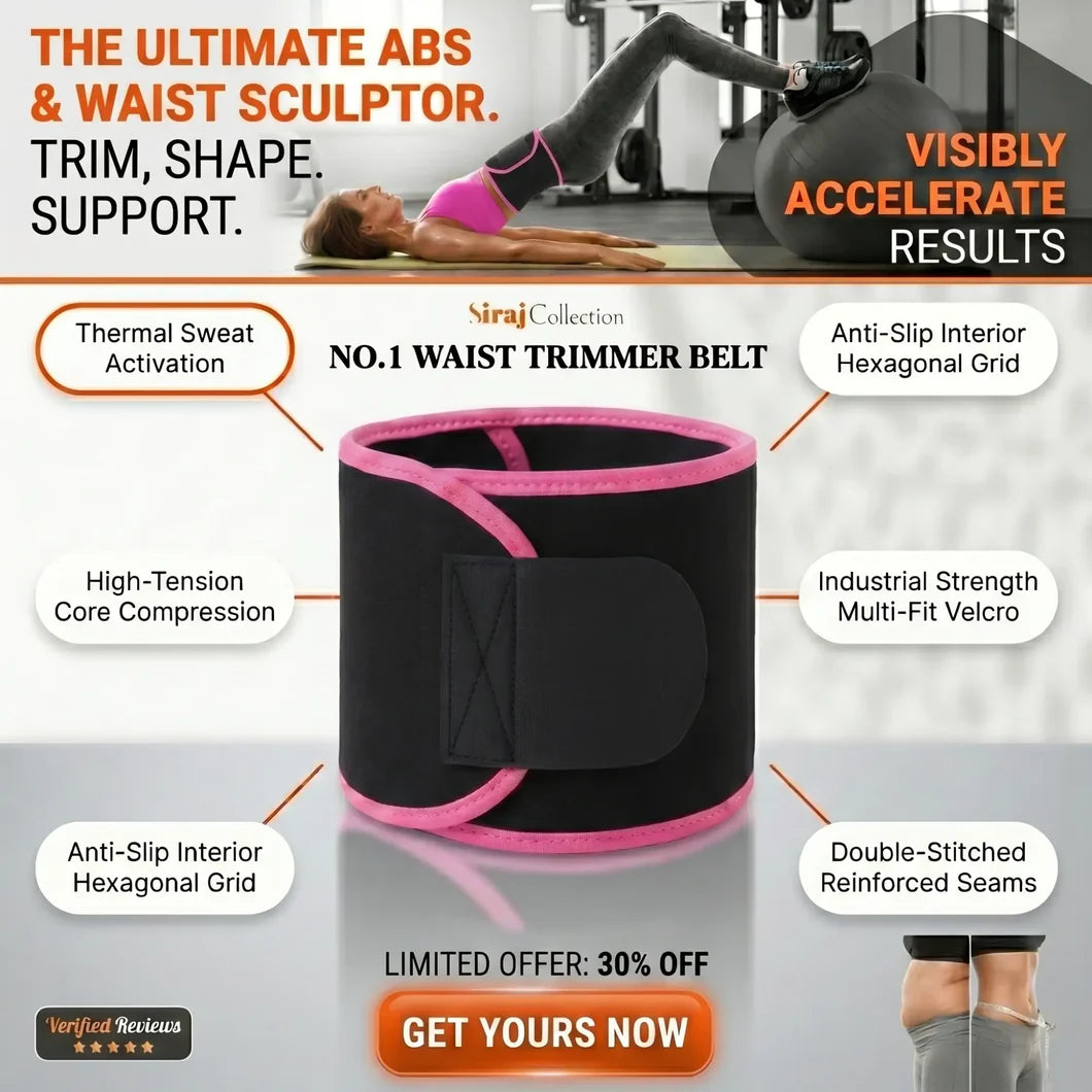 Sweat Belt for Waist | Imported Quality | Adjustable Size